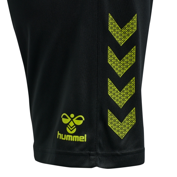 Kinder Short Hummel Core XK - Schwarz/Lime